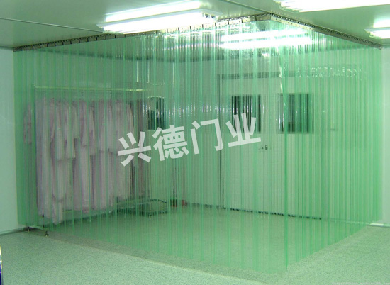 網(wǎng)格防靜電軟門簾，白色防靜電軟簾